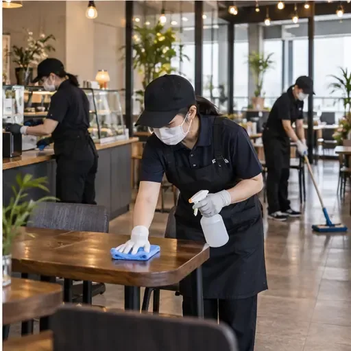 종로구 카페청소 바닥과 영업 동선은 끈적임 없이 깔끔하게