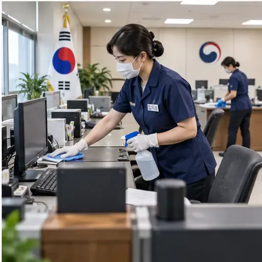 구로구 관공서청소 복도와 공용부는 이용 동선에 맞춰 깔끔하게