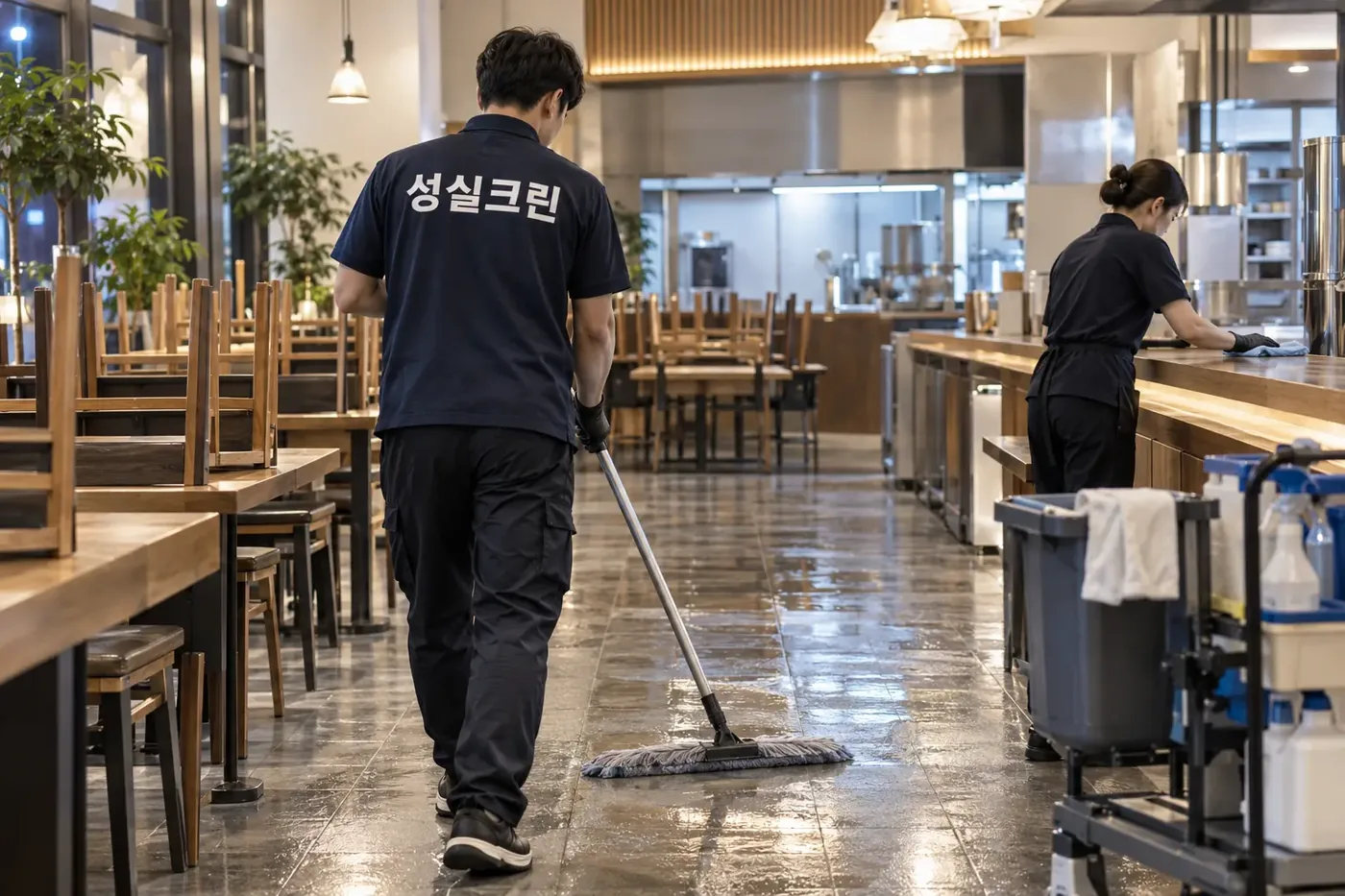 성실크린 대구 업소청소 현장