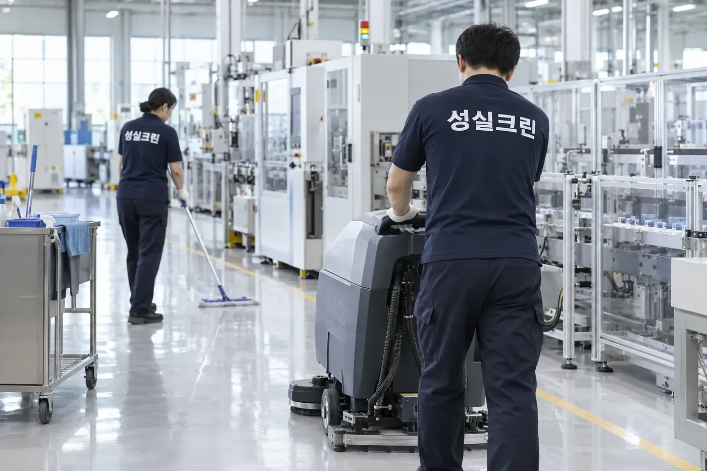 성실크린 대구 공장청소 현장