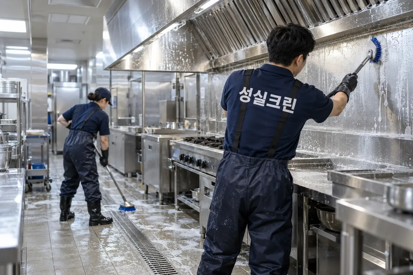성실크린 대구 기름때청소 현장