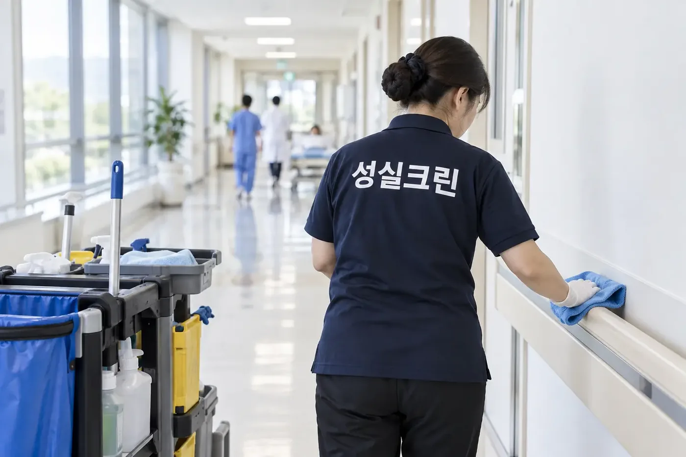 성실크린 노원구 병원청소 현장