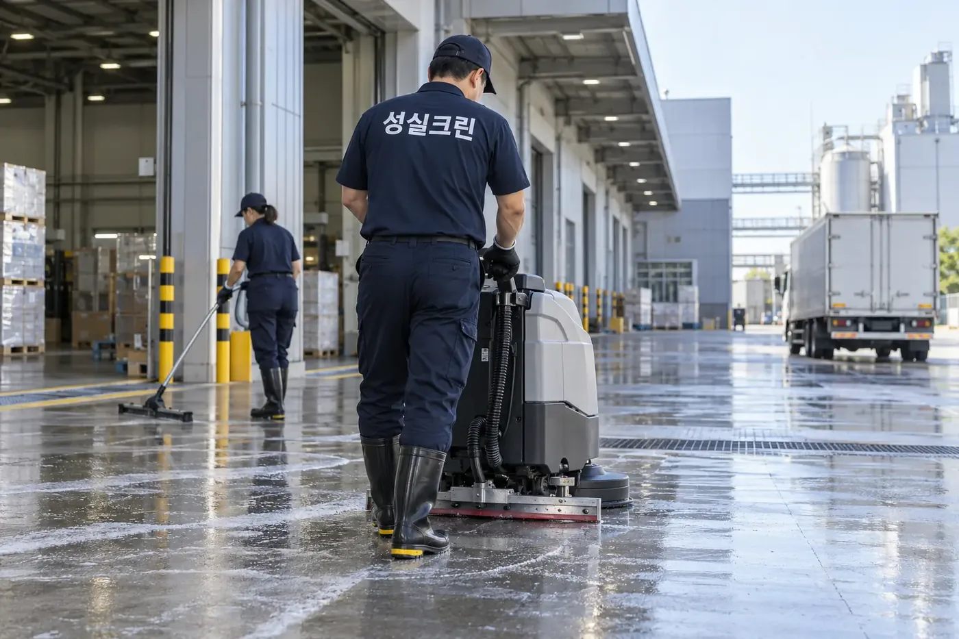 성실크린 대구 산업단지청소 현장