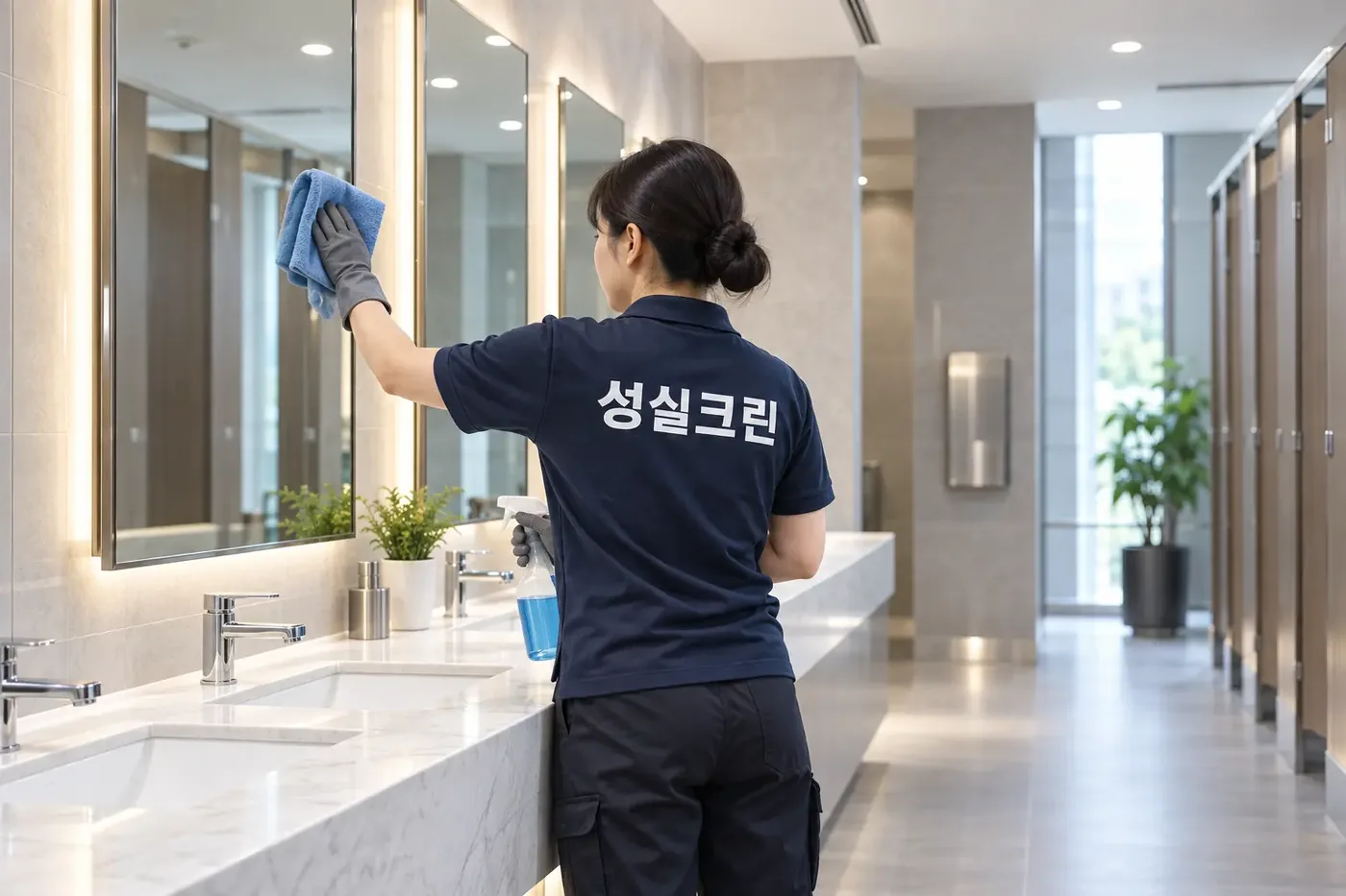 성실크린 종로구 화장실청소 현장